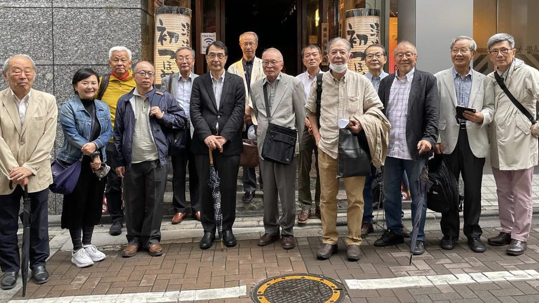 Retirees gathering in Tokyo, October 2023